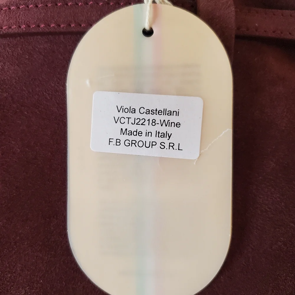 Viola Castellani Ciao! Suede Leather Bag NWT - Picture 13 of 13